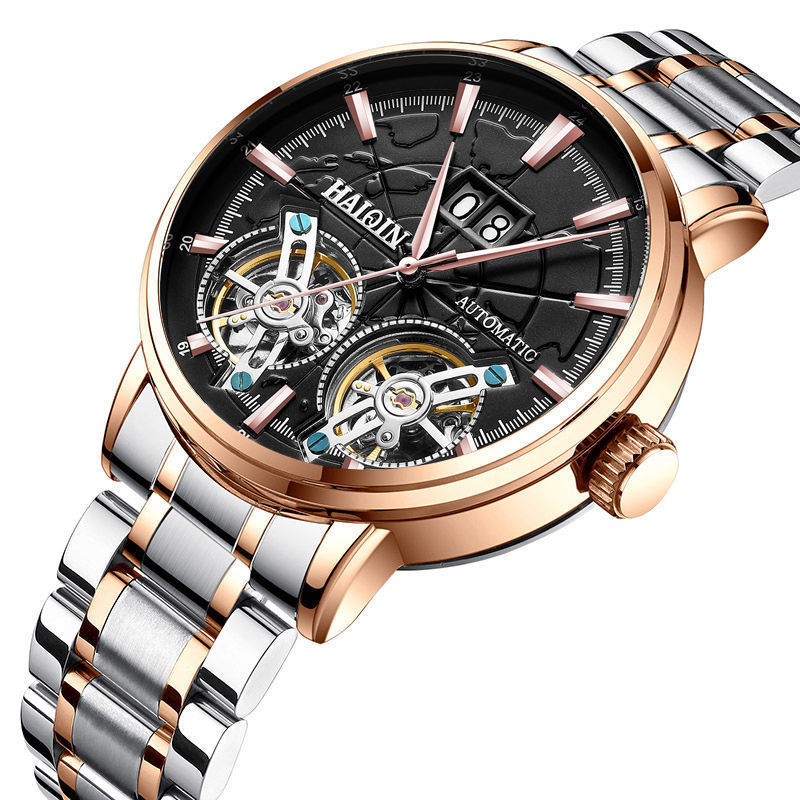 Men's Double Tourbillon Automatic Watch
