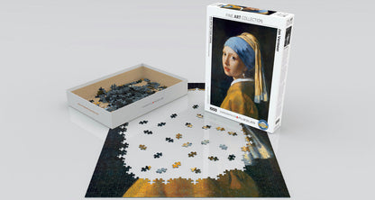 Puzzle: Fine Art Masterpieces - Girl with the Pearl Earring by Jan Vermeer de Delft