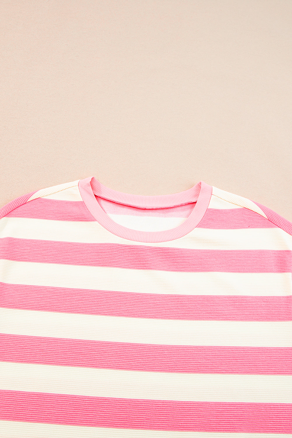 Cap Sleeve Stripe Shift T-Shirt Dress