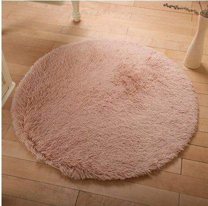 Fluffy Round Faux Fur Rug