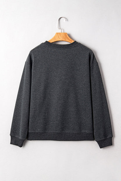 Western Cowboy Graphic Queen Drop Shoulder Sweatshirt
