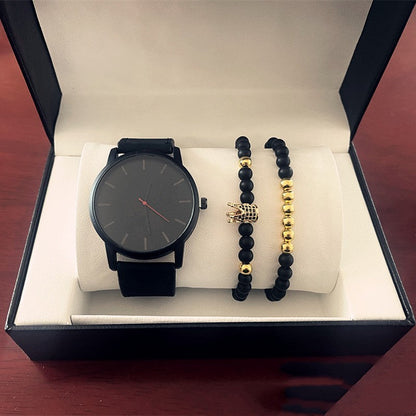 Men's Casual Quartz Watch Frosted Belt Bracelet