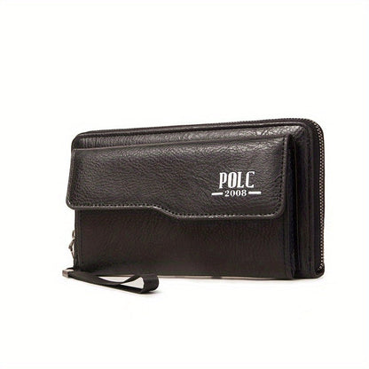 Men's Long Fashion Wallet: Zipper, Multi-card