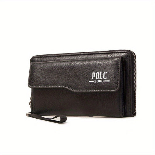 Men's Long Fashion Wallet: Zipper, Multi-card