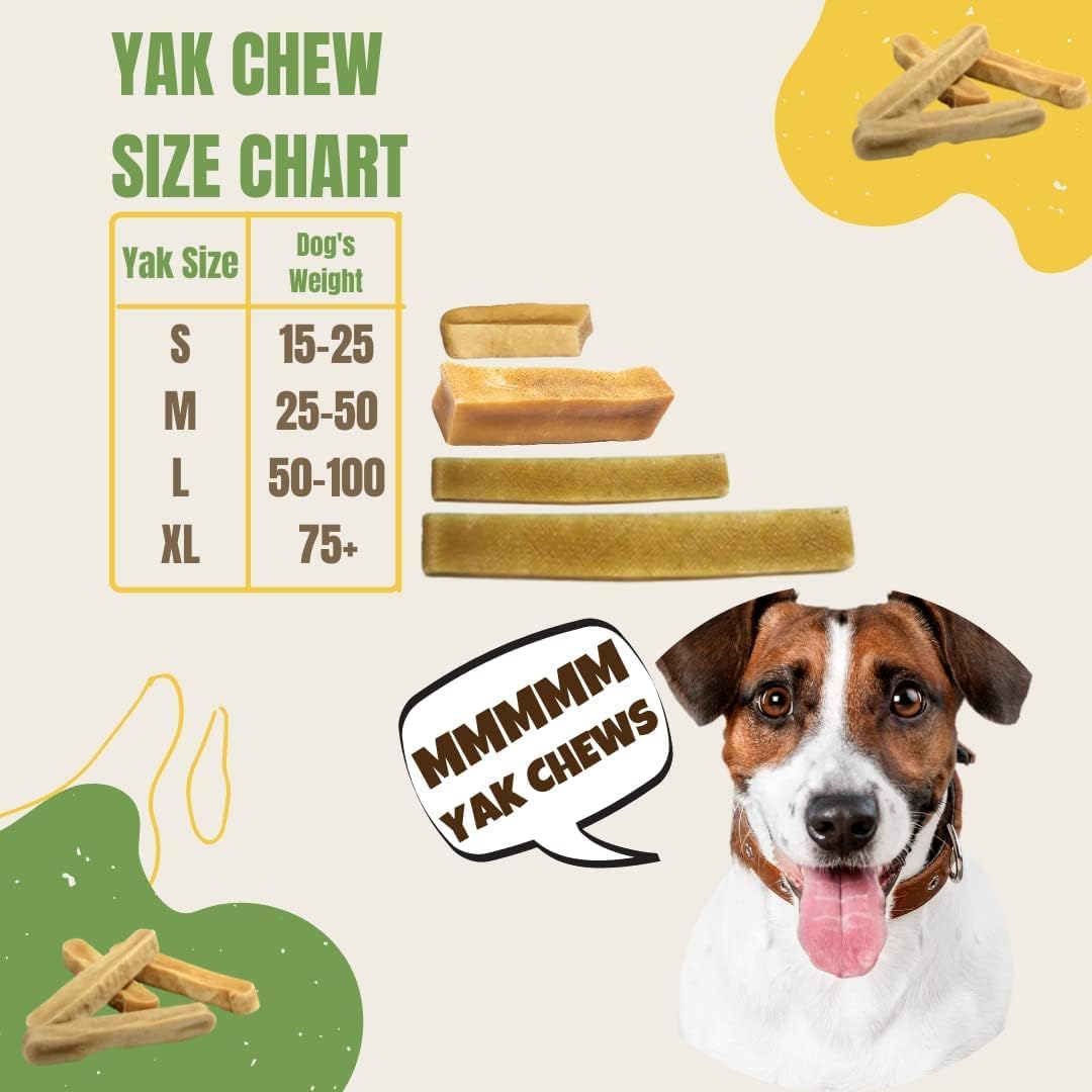 EcoKind Himalayan Yak Cheese Dog Chew | All Natural Premium Dog Treats, Healthy & Safe for Dogs, Long Lasting, Treats for Dogs, Easily Digestible, for All Breeds & Sizes (Large, 4-Pack)