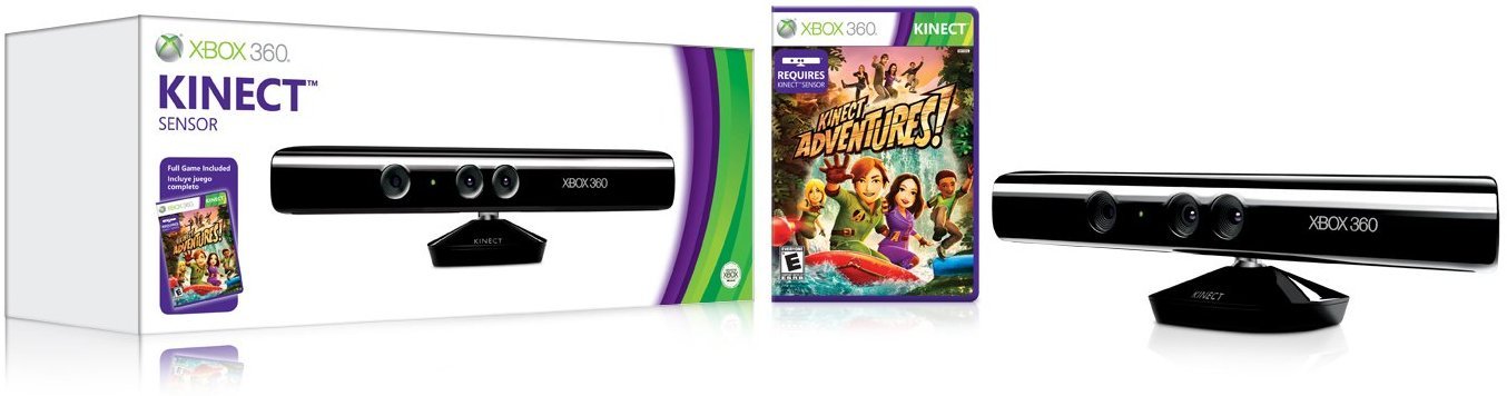 Kinect Sensor with Kinect Adventures (Xbox 360)