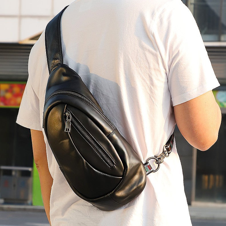 Leather Men's Chest Bag