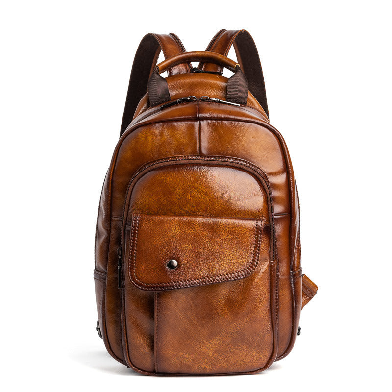 Men's First Layer Cowhide Travel Bag