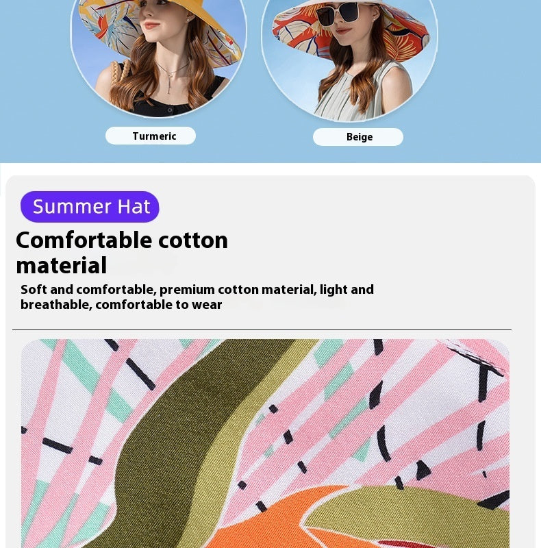 Double-sided Plus-sized Sun Hat