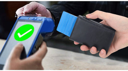 Men's Crazy Horse Leather Card Clamp