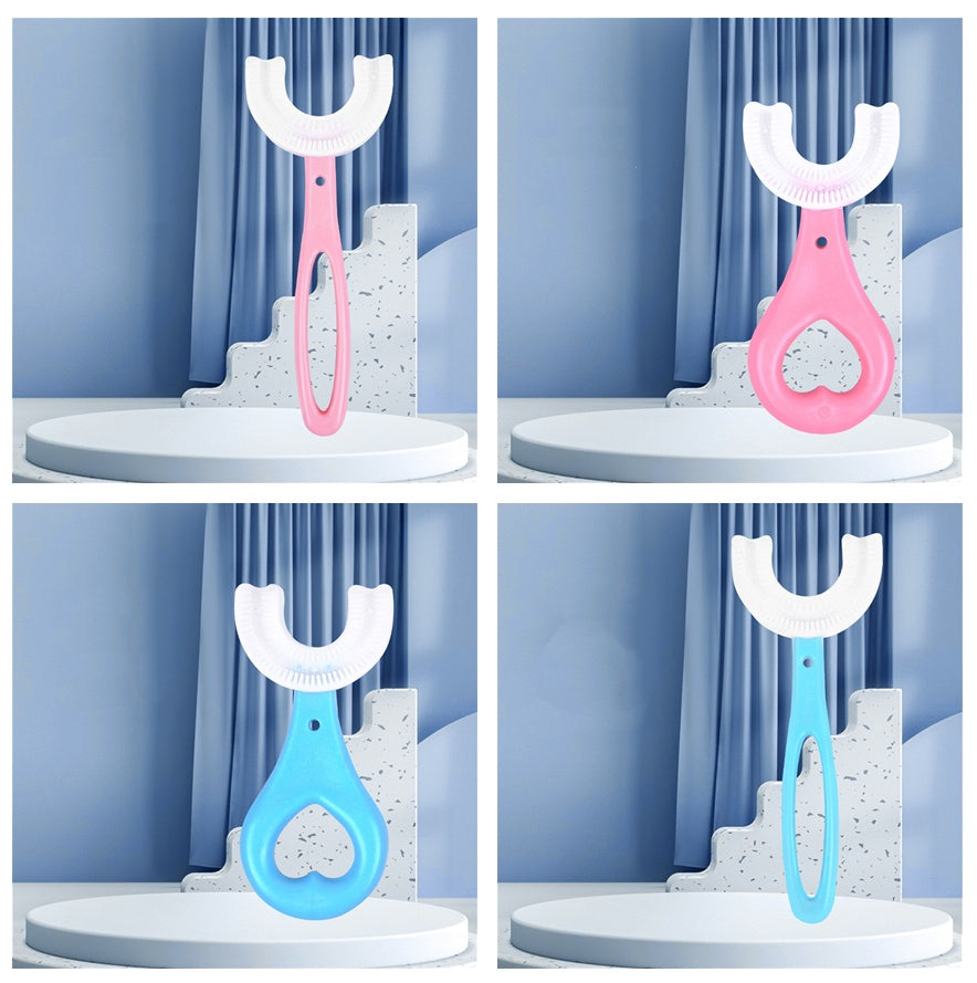 Children's U-shaped Soft Rubber Toothbrush