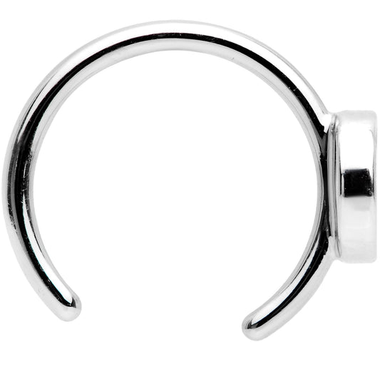 Black Crescent Moon and Star Non Pierced Ear Cuff