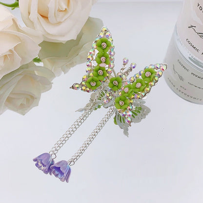 Children's Moving Butterfly Barrettes Super Fairy Side