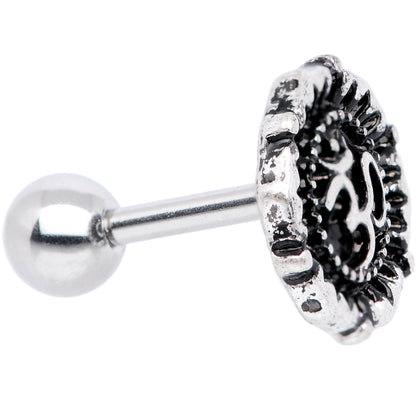 16G 1/4 Spiritual Ohm Symbol Tragus Cartilage Earring
