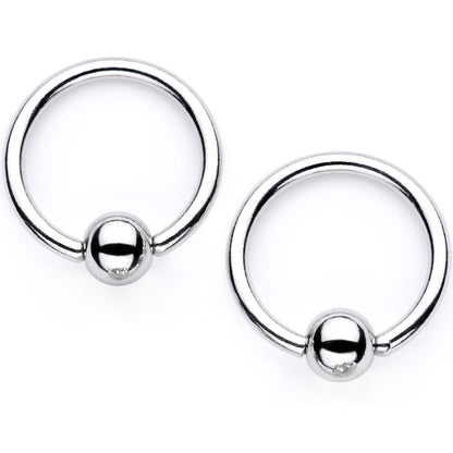 14G Blue Sugar Skull Mask Twisted BCR Captive Nipple Ring Set