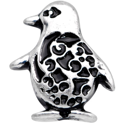 16G 1/4 Detailed Penguin Cartilage Tragus Earring
