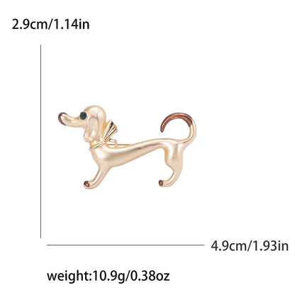 Cute Dripping Oil Sausage Dog Animal Pin