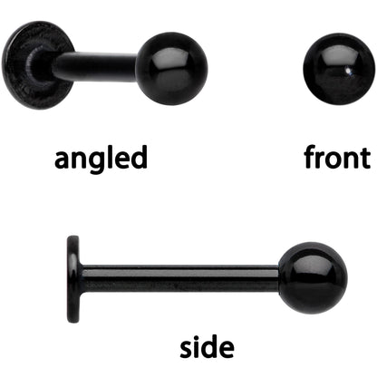 16G 1/4 Clear Gem Springtime Cartilage Tragus Earring Set of 3
