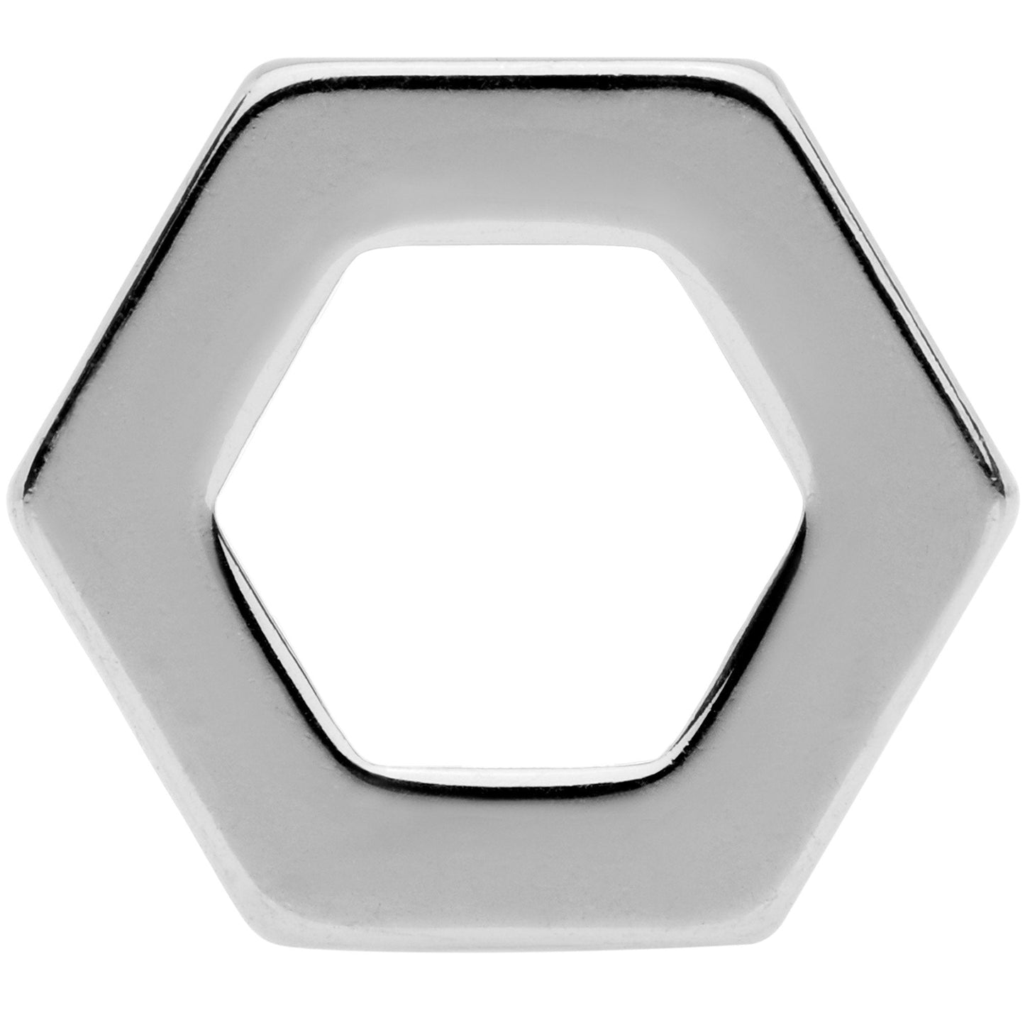 00G Geometric Hexagon Screw Fit Tunnel Plug Set