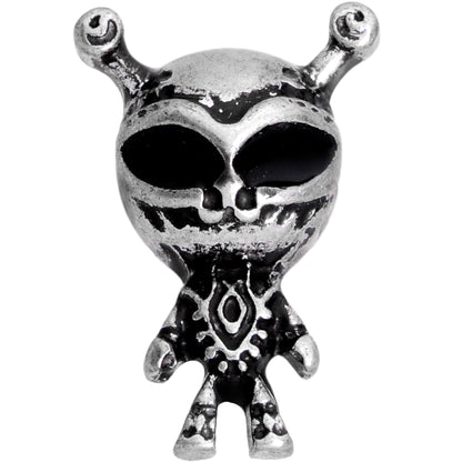 16G 1/4 Sweet Black Eyed Alien Tragus Cartilage Earring