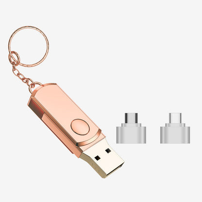 Ultra-Large Capacity Metal USB Flash Drive Compatible with Apple