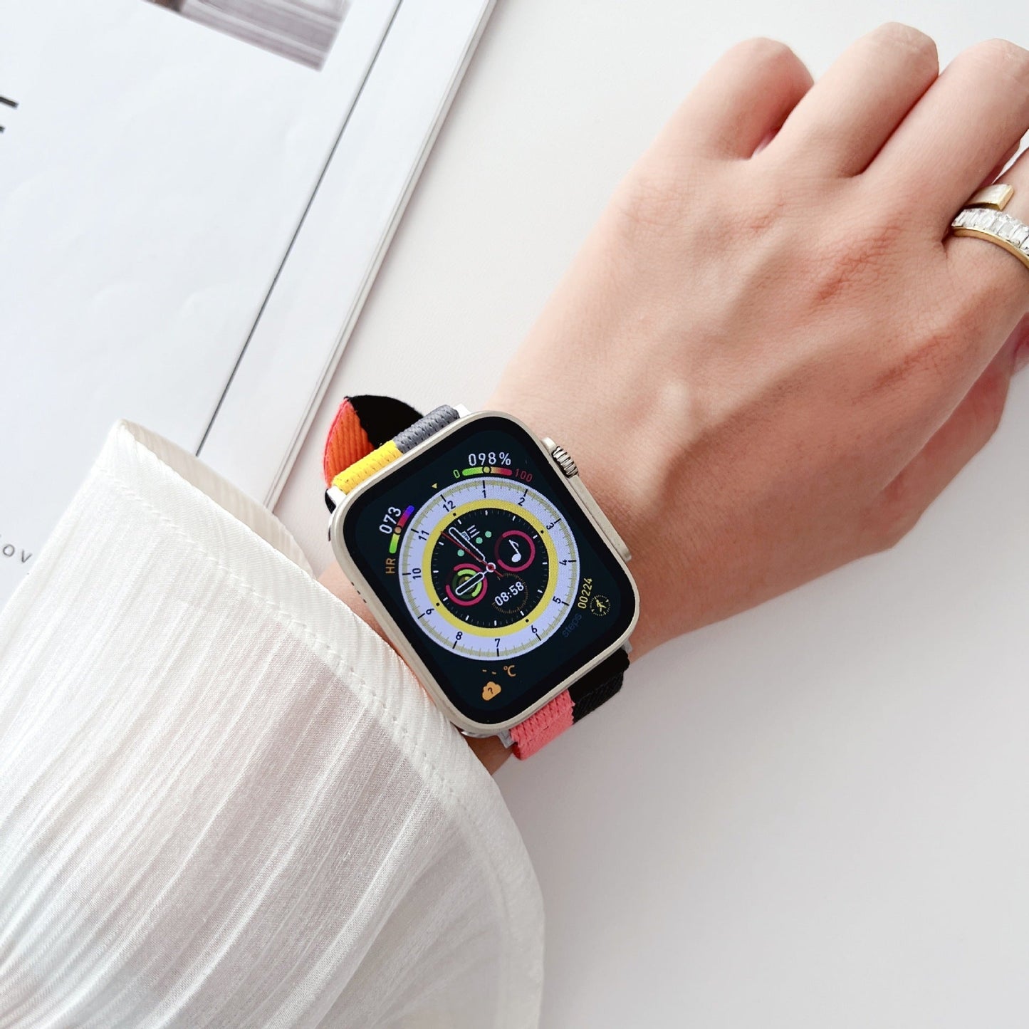 Suitable For Single Circle Nylon Color Matching Buckle Strap