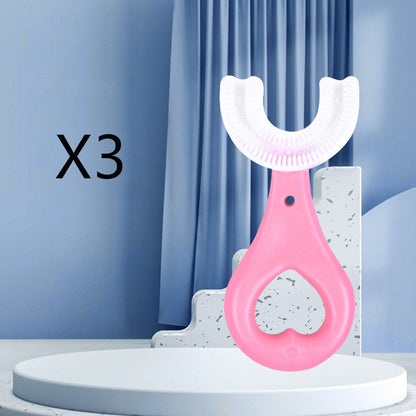Children's U-shaped Soft Rubber Toothbrush