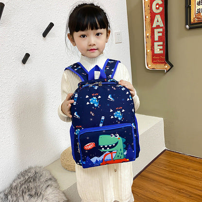 Cute Dinosaur Kindergarten Cartoon Backpack for Boys and Girls
