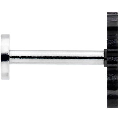 16G 5/16 Black Fantastic Dragon Internally Threaded Labret