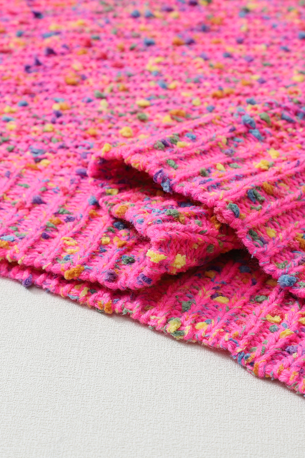 Spot Knitted V-Neck Casual Sweater