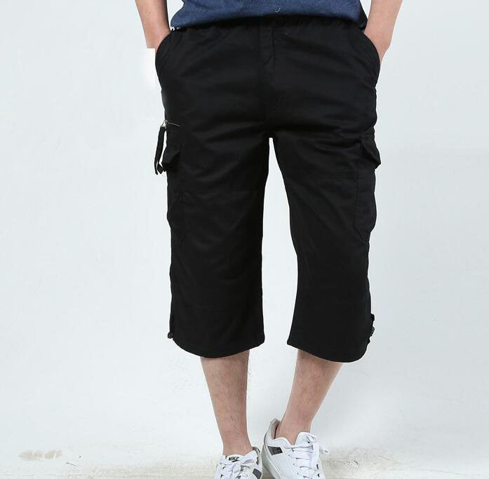 Men's Summer Leisure Cropped Cotton Pants