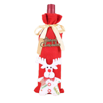 Christmas Wine Bottle Socks Decor