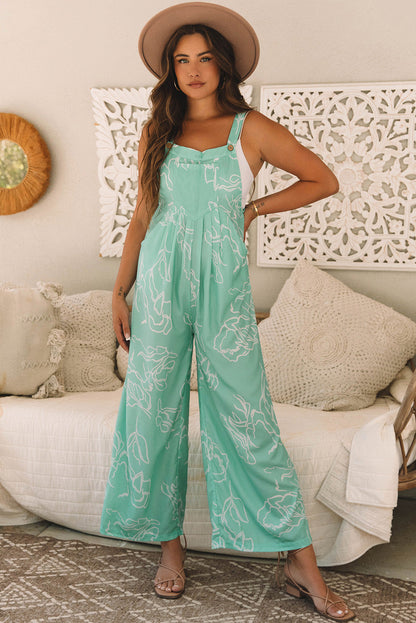 Bib Wide Leg Overall Jumpsuit