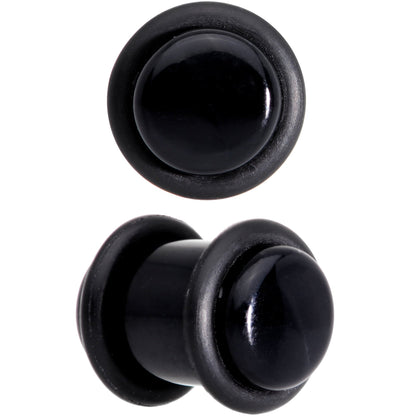 0G Basic Black Acrylic Straight Plug Set