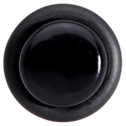 0G Basic Black Acrylic Straight Plug Set