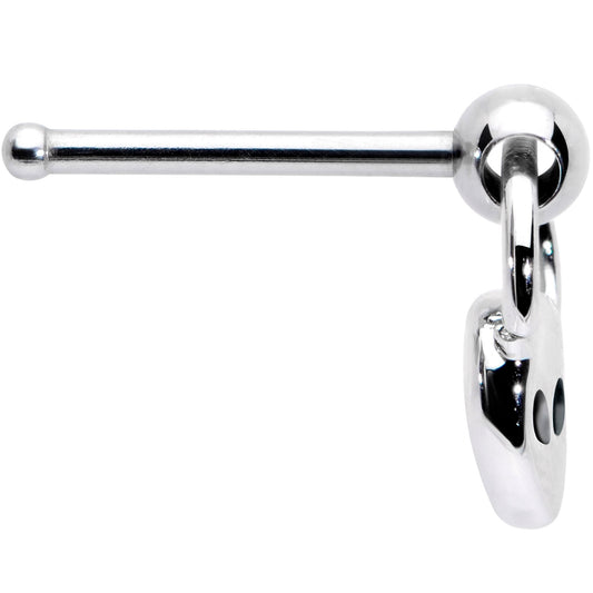 20G 1/4 Open Eyed Alien Dangle Nose Bone