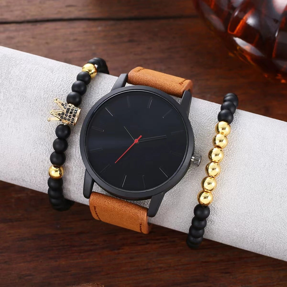 Men's Casual Quartz Watch Frosted Belt Bracelet