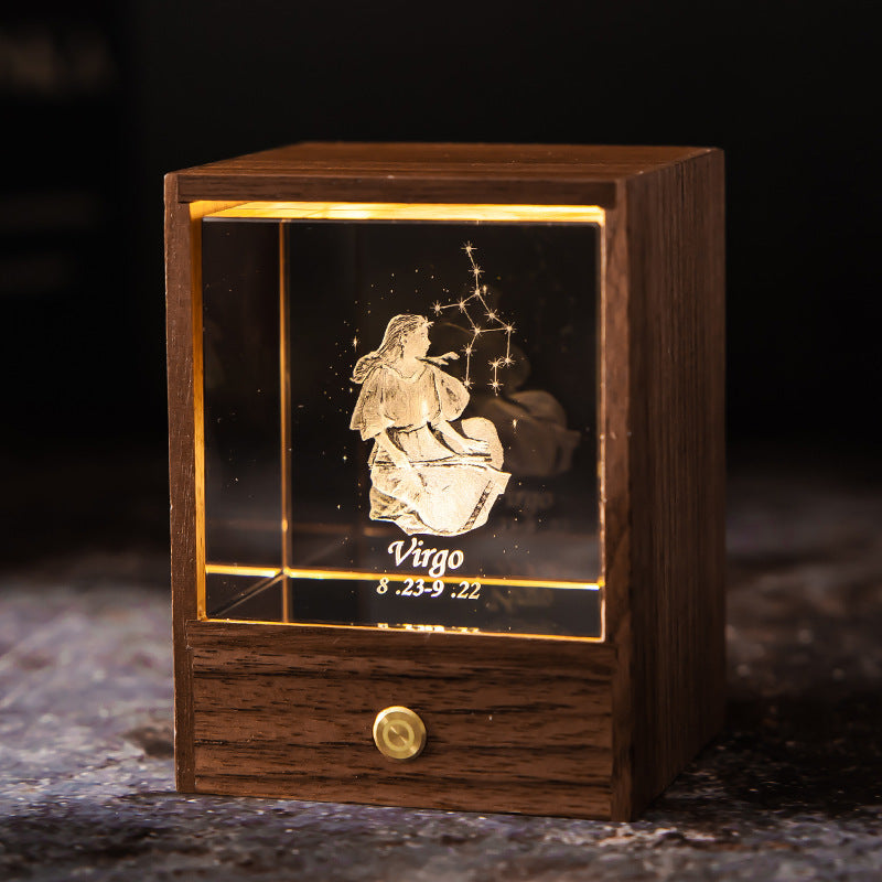 Crystal LED USB Table Lamp Night Light