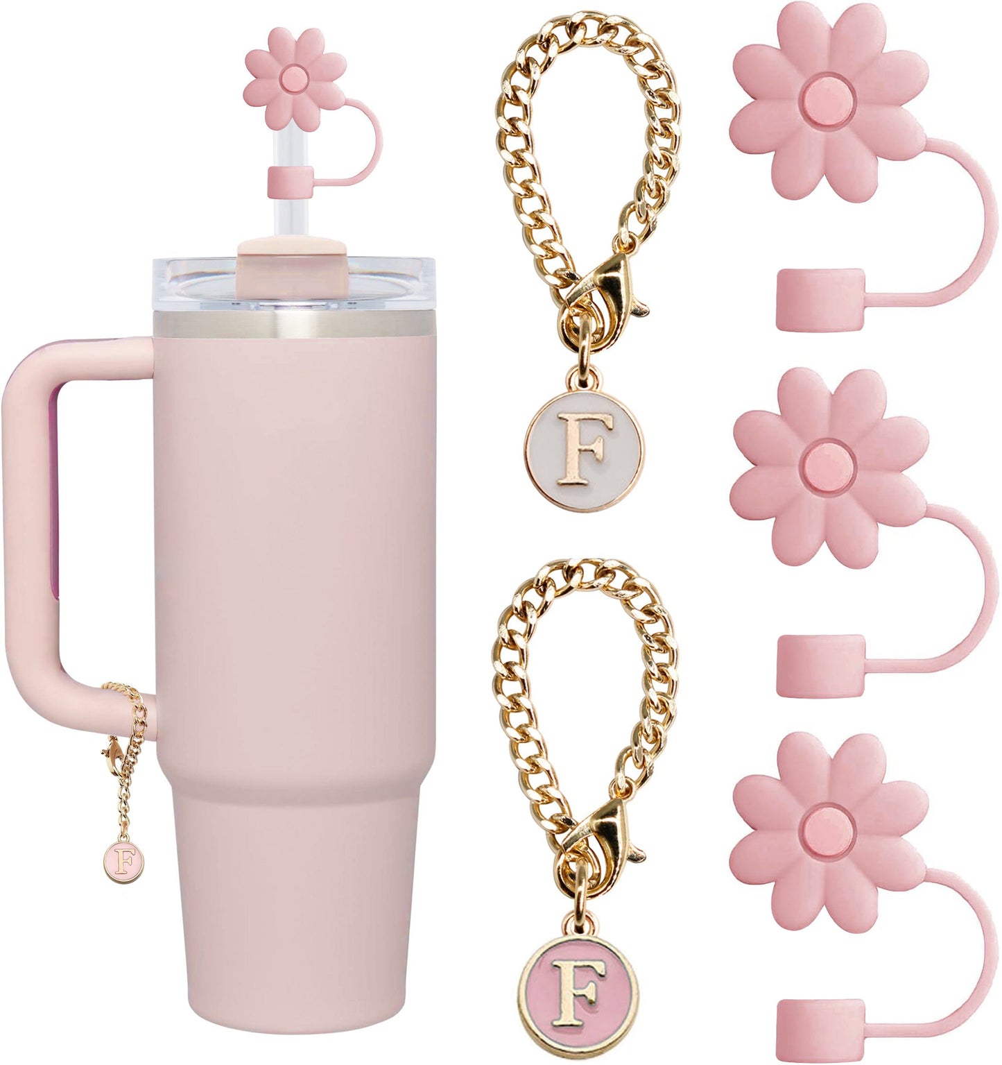 Tumbler Letter Handle Charms - 5PCS