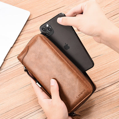 Multifunctional Men's Long Zip Wallet