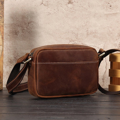 Retro Genuine Leather Men's Messenger Bag
