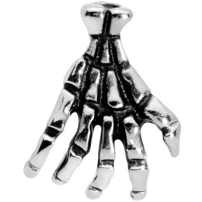 16G 5/16 Spooky Skeleton Hand Halloween Labret Monroe Tragus