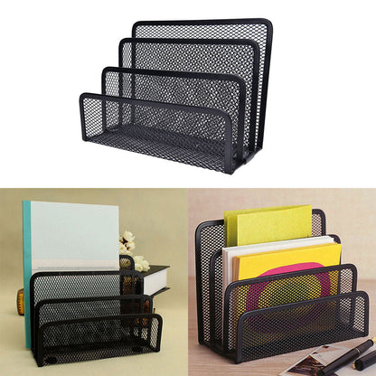 Metal Desk Organizer for Home or Office - Single Piece