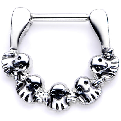 16G 5/16 Gathering of Ghosts Halloween Septum Clicker