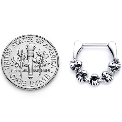 16G 5/16 Gathering of Ghosts Halloween Septum Clicker