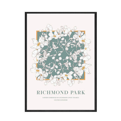 Nordic Oil Painting Poster Abstract Plant Wall Art Paintings