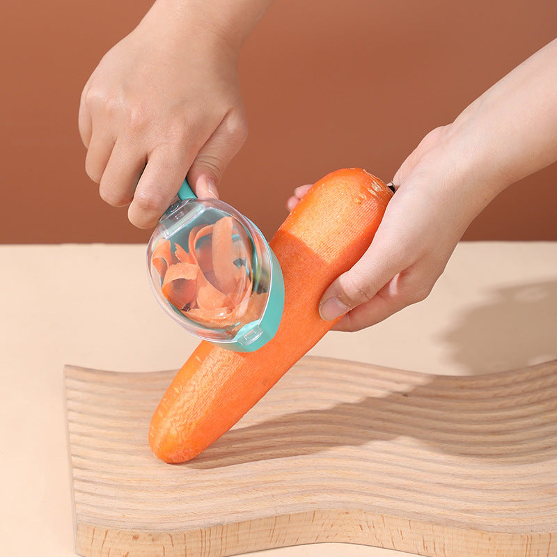 Covered Storage Peeler Kitchen Gadget