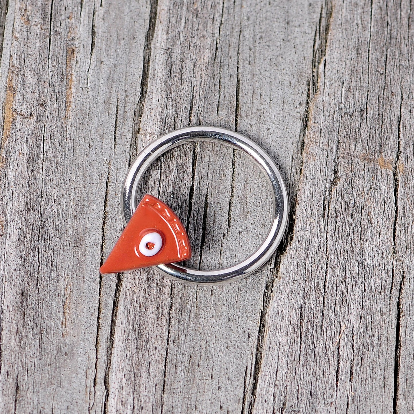 16G 3/8 Brown Pumpkin Pie Thanksgiving Holiday BCR Captive Ring