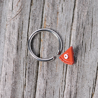 16G 3/8 Brown Pumpkin Pie Thanksgiving Holiday BCR Captive Ring