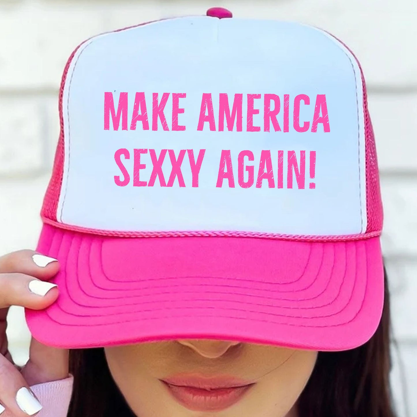 Custom Text Cap | Personalized Cap | Custom Message Cap | Custom Name Cap | Custom Trucker Cap Hat C1000